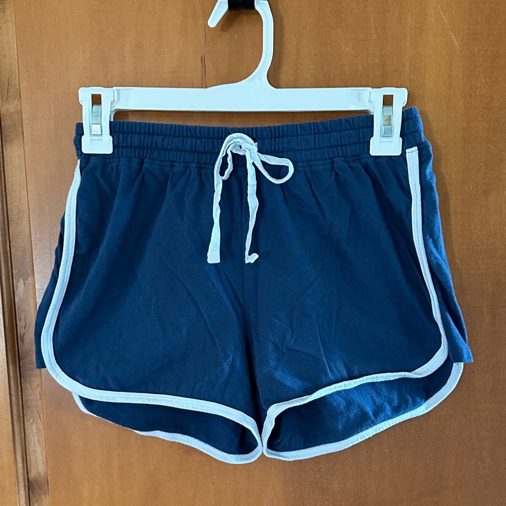 Aeropostale Navy Blue 100% Cotton Tomboy Retro Dolphin Running Shorts S 💙